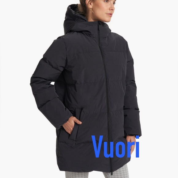 NWT Vuori Mammoth Down Parka Coat * Black * Small * Warm & Cozy - Picture 2 of 10